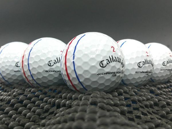 [E0H-05C] Callaway CHROME SOFT X LS Triple track 2022年モデル ホワイト 20球 キャロウェイ クロムソフト ロストボール_画像1