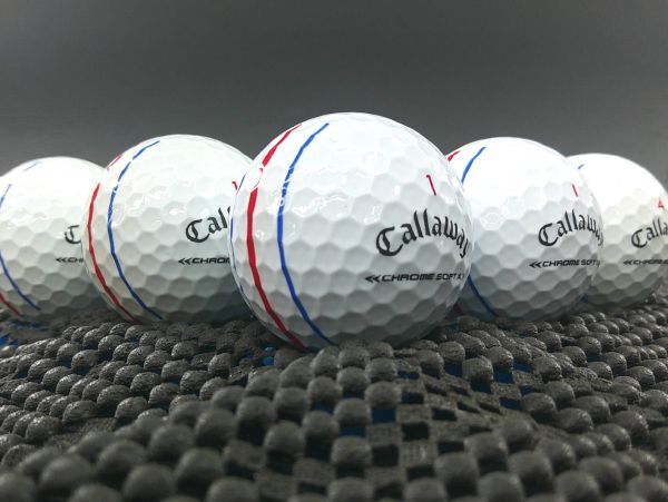 [E0I-01C] Callaway CHROME SOFT X Triple track 2022年モデル ホワイト 24球 キャロウェイ クロムソフト ロストボール_画像1