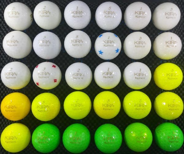 [E1F-02C] KIRA KLENOT 2011年モデル カラー混合 30球 キャスコ キラ クレノ ロストボール_画像4