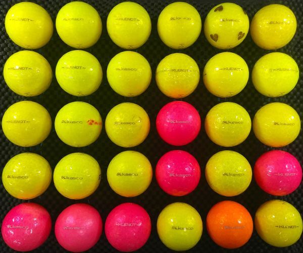 [E1F-07C] KIRA KLENOT 2014年モデル カラー混合 30球 キャスコ キラ クレノ ロストボール_画像3