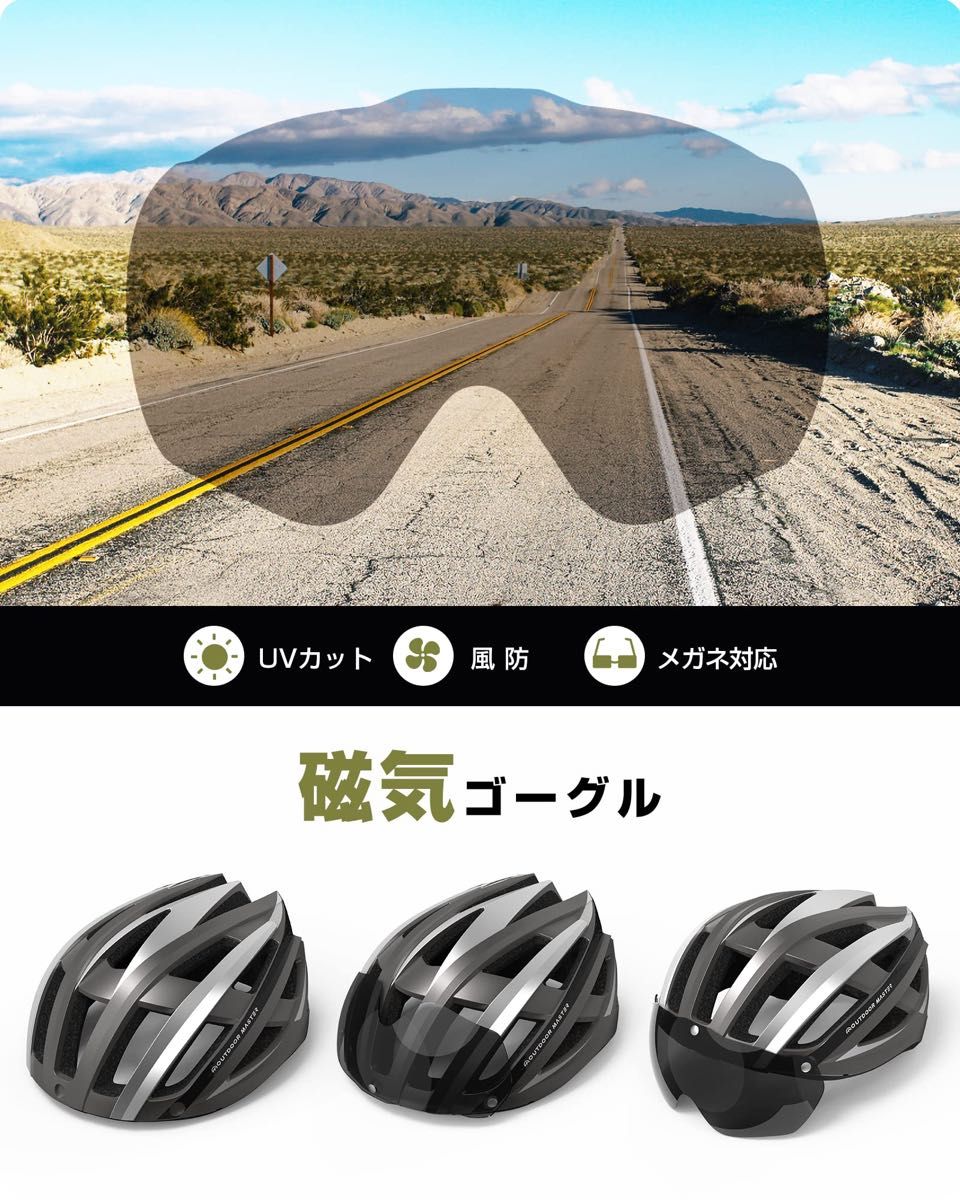 Lサイズ 自転車ヘルメット ロードバイク MTB ヘルメット ASTM安全規格