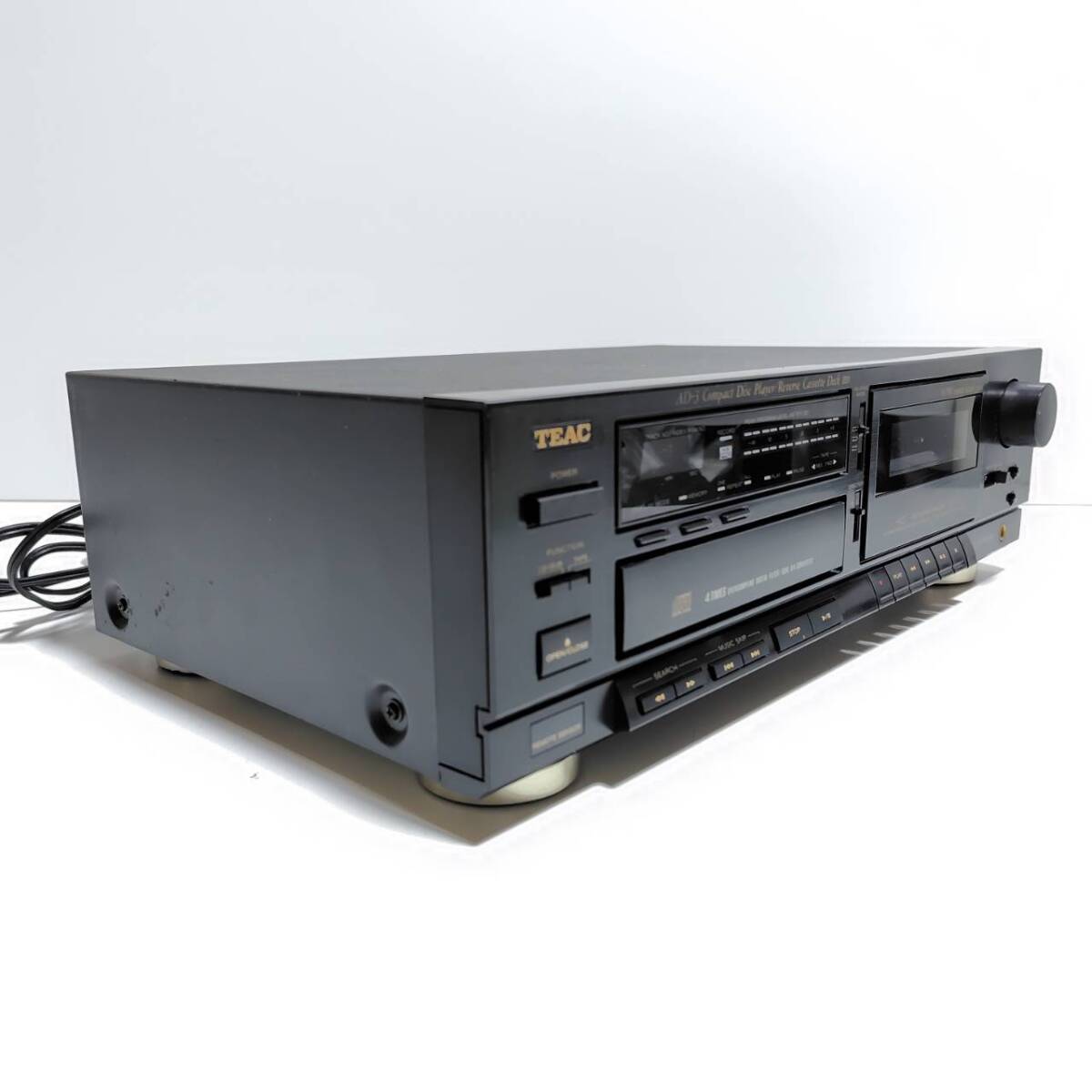 TEAC ティアック CD/カセットデッキ AD-3 通電確認 ジャンク品 オーディオ機器の画像6