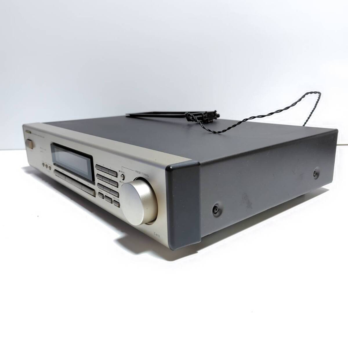 ONKYO T-412 Onkyo quartz synthesizer system FM/AM stereo tuner operation goods audio equipment 