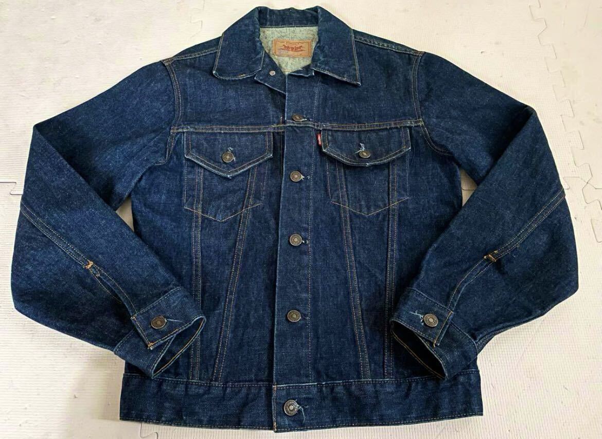 デッド並み　真紺 60s70sリーバイス 70505 BIGE 38-40bigsiz オリジナル（LEVIS 1st 2nd 3rd 506XX 507XX 557 558 559 501 505 66前期_画像1