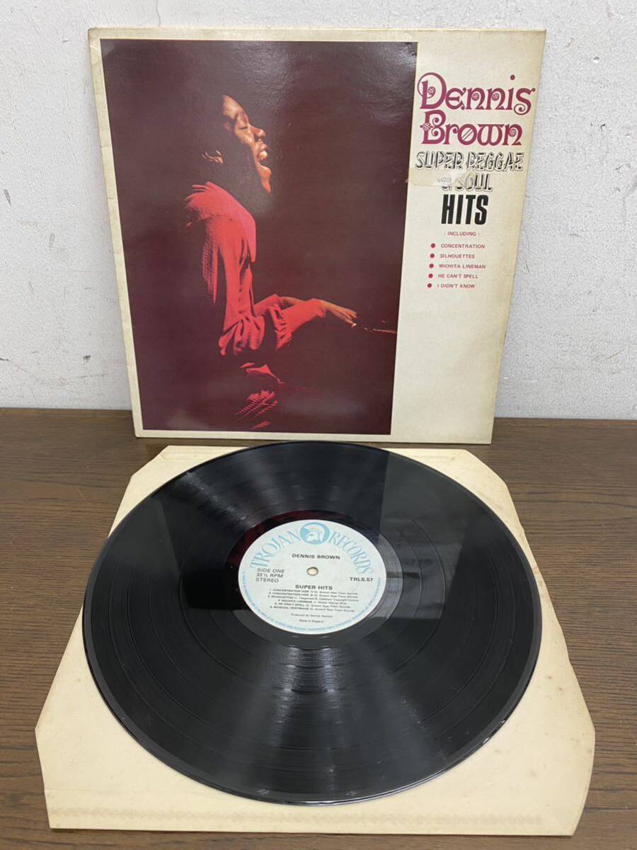 I★ レコード LP Dennis Brown デニス・ブラウン Super Reggae & Soul Hits TRLS57 レゲエ_画像1