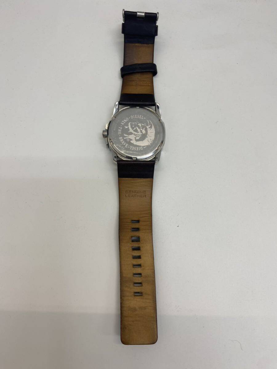 I★ 未稼働 DIESEL ディーゼル 腕時計 DZ-1206 クォーツ式 アナログ メンズ ブラック文字盤 _画像4