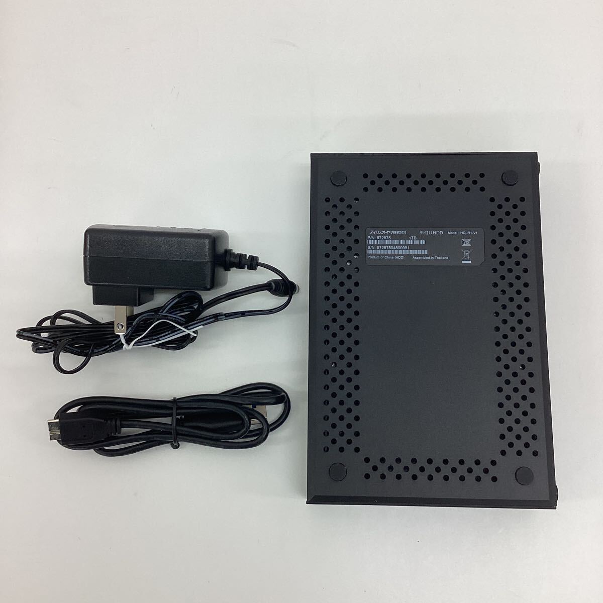  Iris o-yama tv video recording for attached outside hard disk 1TB black HD-IR1-V1