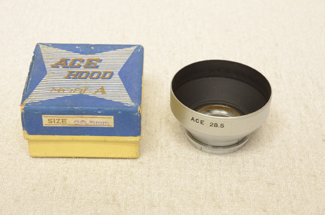  old camera for lens hood 28.5 millimeter diameter calking Cub se made of metal beautiful goods ACE 28.5