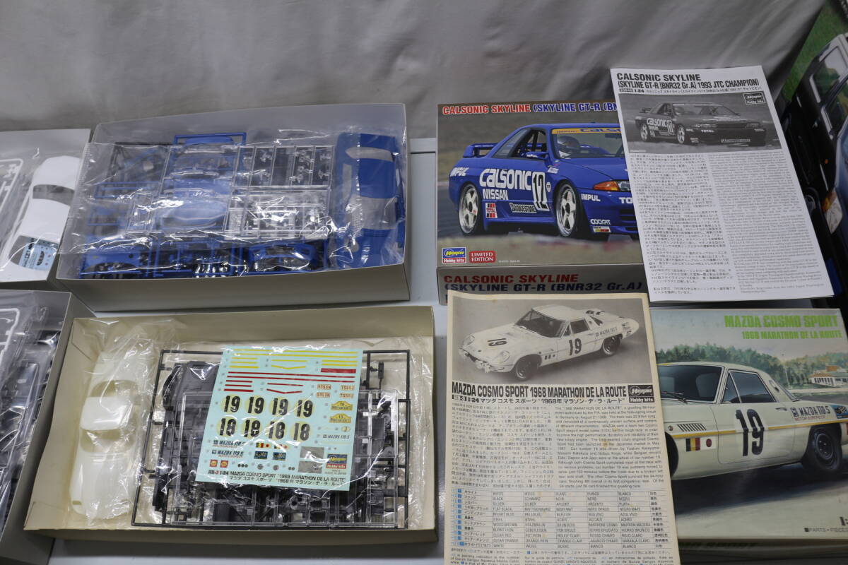 34-2 [ present condition goods ] minicar plastic model set Aoshima Hasegawa Tamiya etc. 
