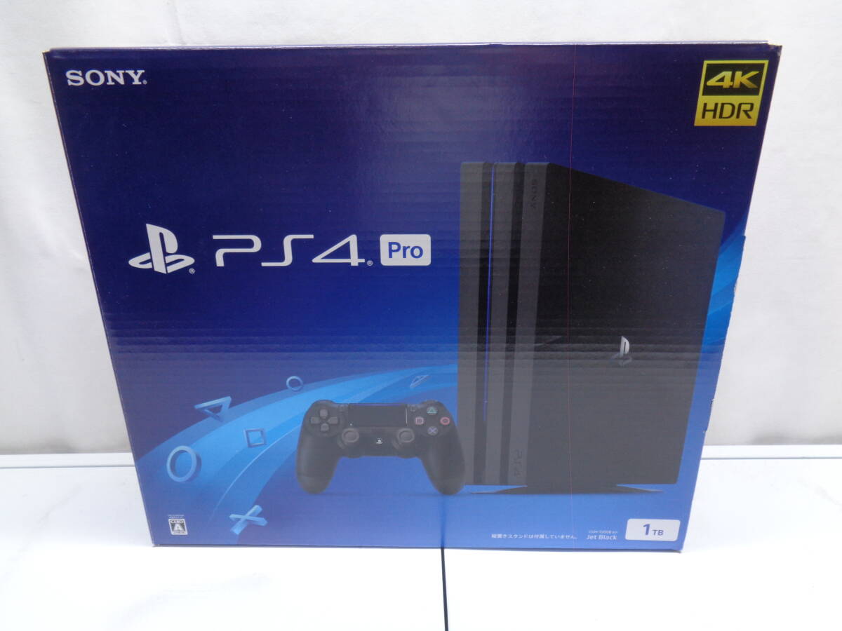 25-2　PS4　PlayStation4 本体 Pro　ジェット・ブラック　1TB　CUH-7200BB01　_画像1