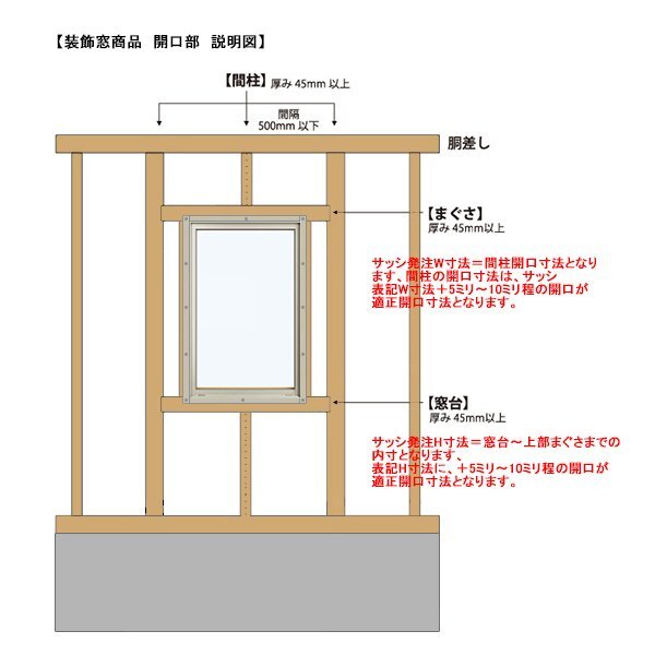 アルミ樹脂複合サッシ YKK 装飾窓 エピソードNEO ＦＩＸ窓 W640×H370 （06003）複層_画像7