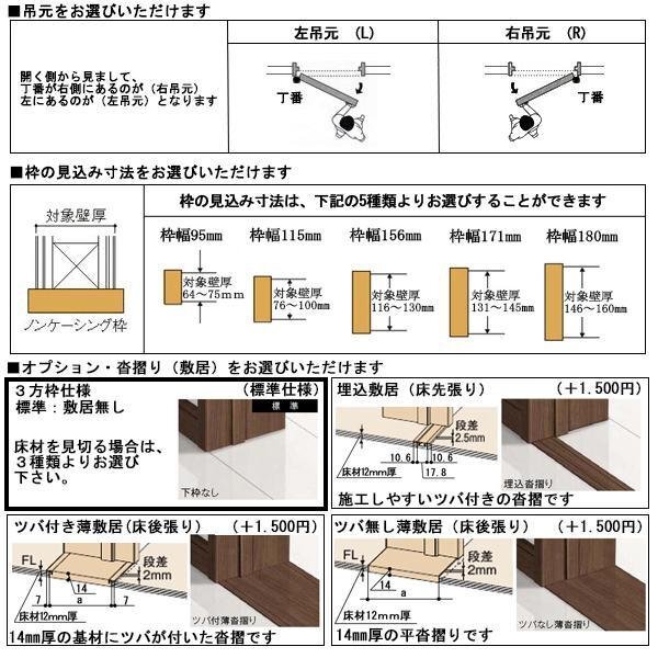 室内建具 ＬＩＸＩＬ 片開きドア W824×H2023 （0820） P-LGH 「Palette」 格子付_画像4