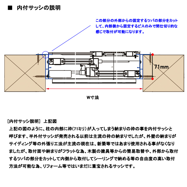 アルミサッシ YKK フレミング 内付 引違い窓 W1800×H1170 （17611）複層_画像4