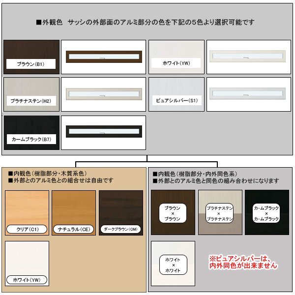 アルミ樹脂複合サッシ YKK 装飾窓 エピソードNEO横スリット滑り出し窓 W1690×H253 （165018） 複層_画像2