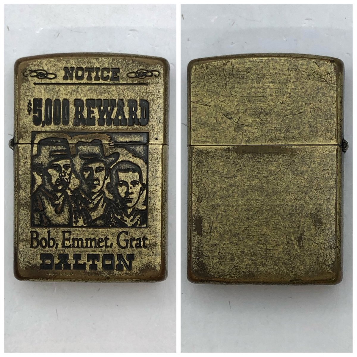 1円～/ZIPPO/ジッポー/ゴールドカラー/NOTICE/ライター/煙草/喫煙具/喫煙グッズ/コレクション/ジャンク/H022_画像2