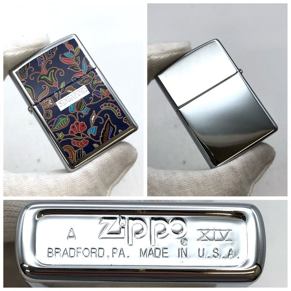 1円～/未使用/保管品/ZIPPO/ジッポー/SINGAPORE/1998年製/ライター/煙草/喫煙具/喫煙グッズ/コレクション/ジャンク/H039_画像4