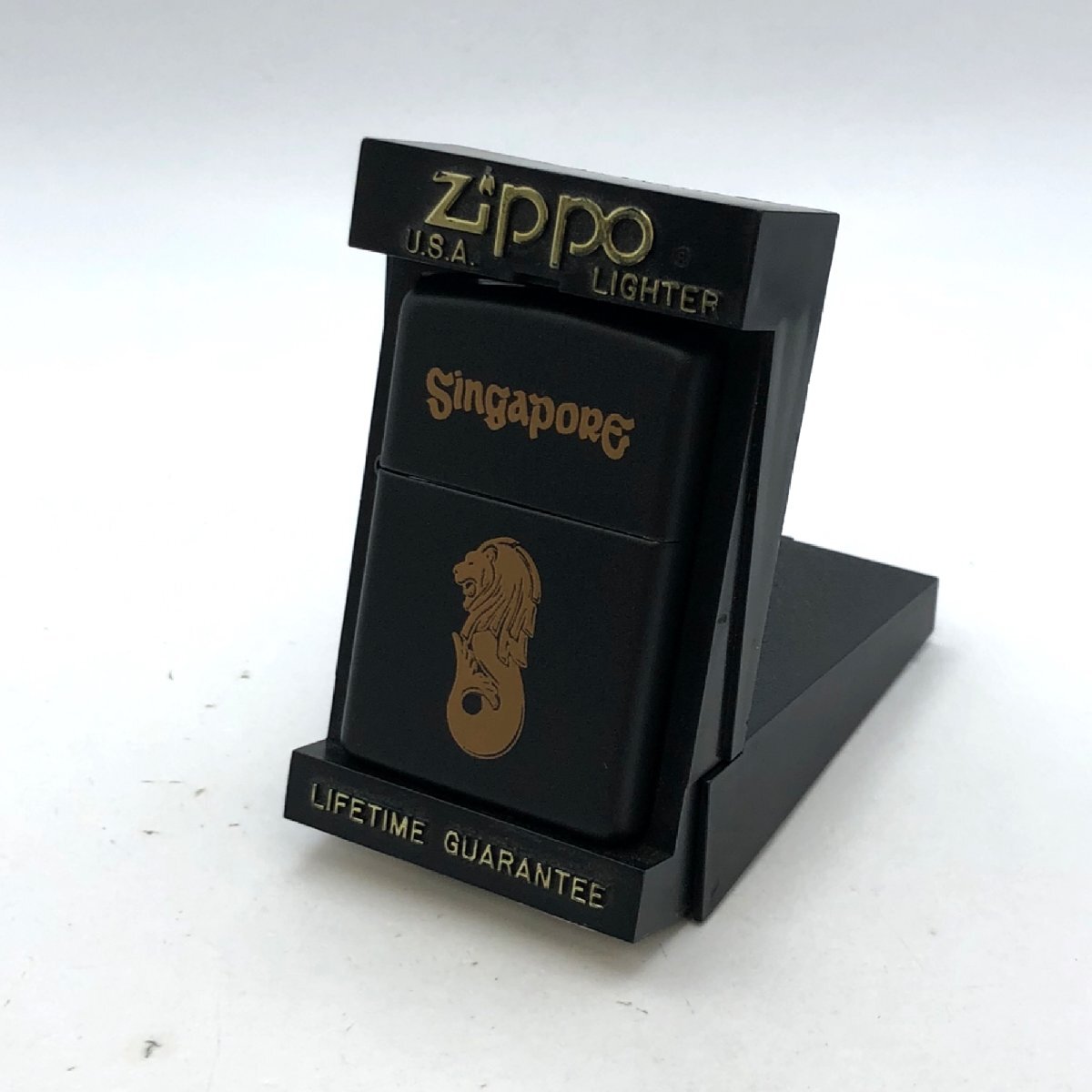 1円～/未使用/保管品/ZIPPO/ジッポー/マーライオン/SINGAPORE/ライター/煙草/喫煙具/喫煙グッズ/コレクション/ジャンク/H040_画像1