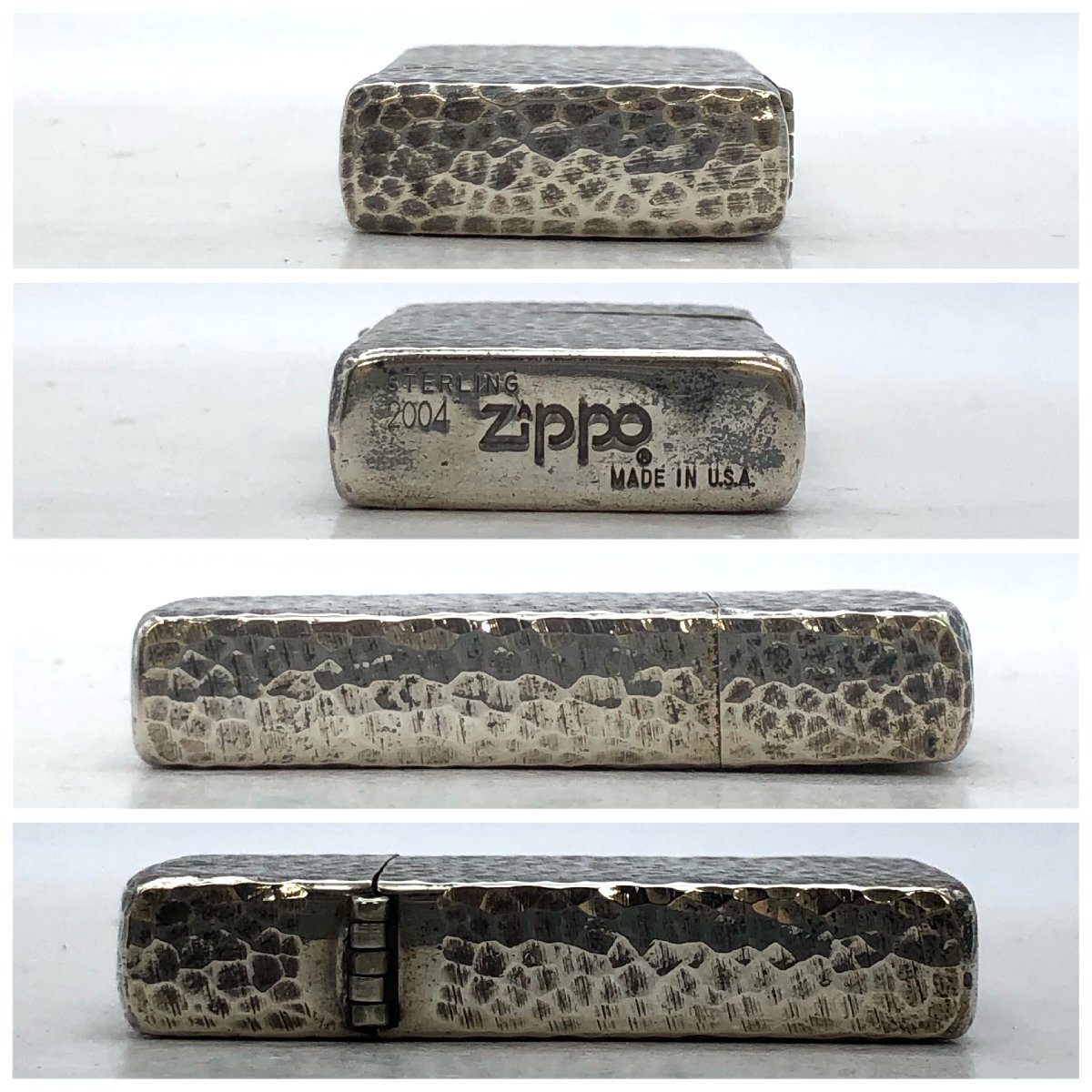 1円～/ZIPPO/ジッポー/STERLING/スターリング/スリム/シルバーカラー/ライター/煙草/喫煙具/喫煙グッズ/火花OK/コレクション/ジャンク/H051_画像3