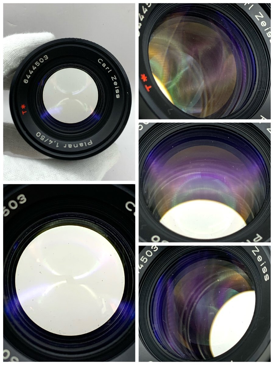 1円～/CONTAX/コンタックス/Carl Zeiss/Planar/50mm/F1.4/T＊/レンズ/一眼カメラ用/MF/マニュアルフォーカス/ジャンク/I236の画像2