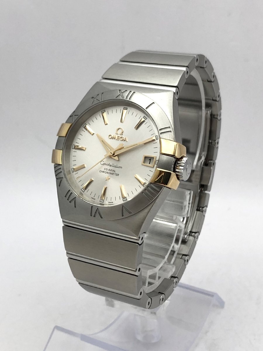 1 jpy ~/ beautiful goods /OMEGA/ Omega / Constellation / coaxal /Cal.2500/ Date / reverse side ske/ box * accessory attaching / self-winding watch / wristwatch / operation goods / Junk /T163