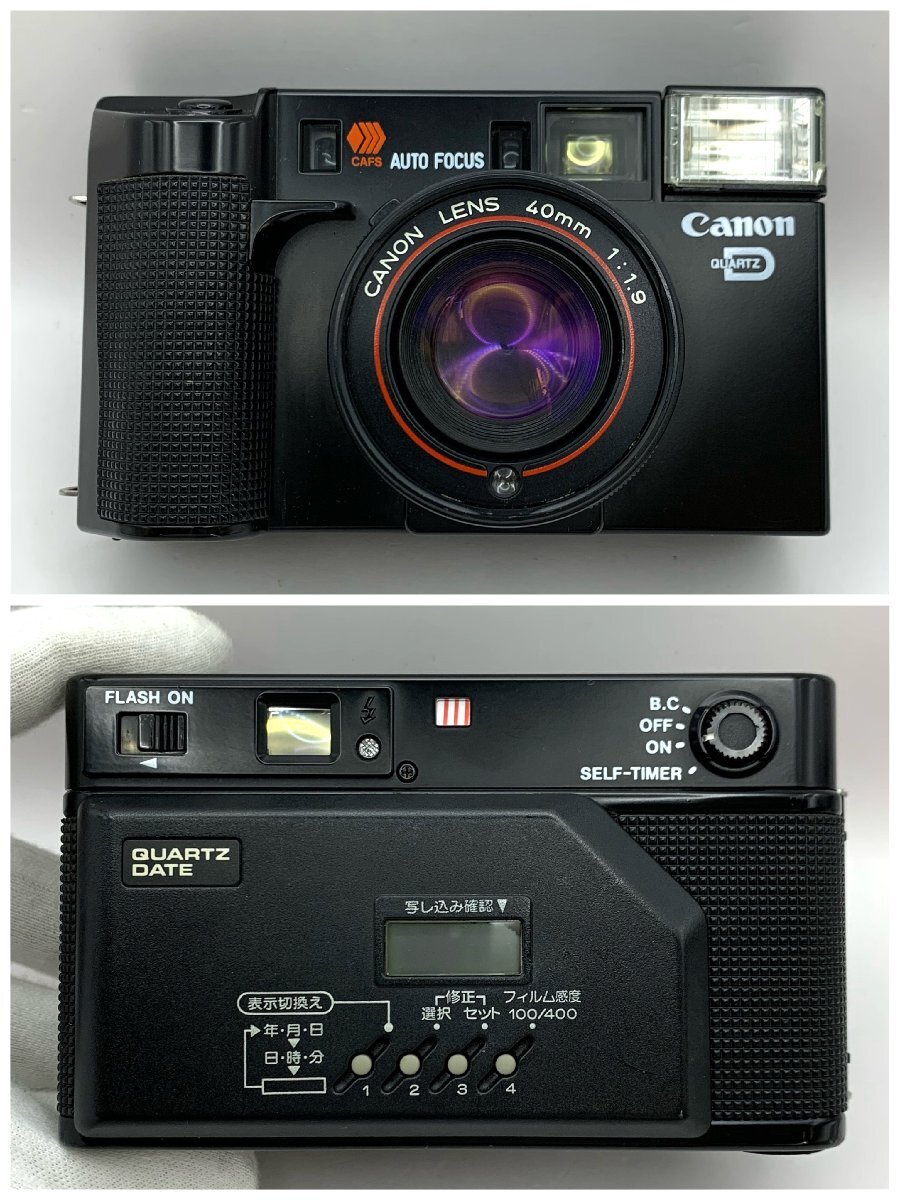 Canon/キャノン/AF35ML/フィルムカメラ/コンパクトカメラ/シャッターOK/通電確認済/ジャンク/I016の画像2