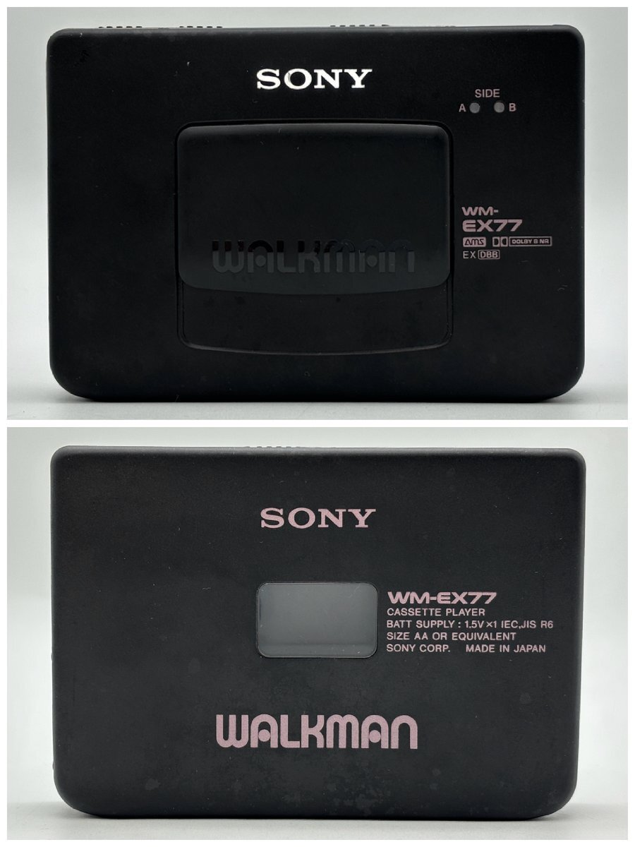 1円～/SONY/ソニー/ウォークマン/WALKMAN/WM-EX77/付属品付/ポータブルプレーヤー/カセットプレーヤー/オーディオ機器/ジャンク/W021の画像2