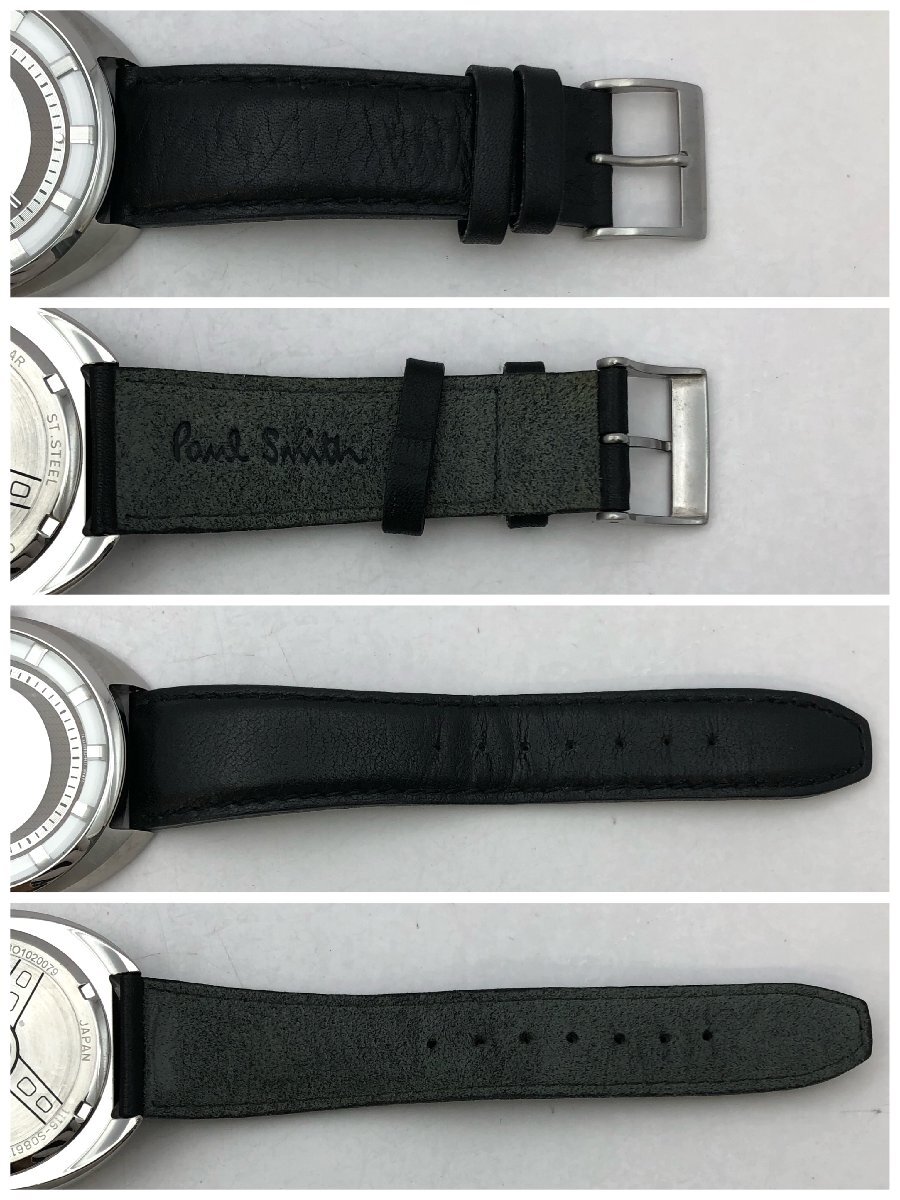 1円～/Paul Smith/ポールスミス/1116-S086116/3針/デイト/シルバーカラー/ラウンド/10BAR/クォーツ/メンズ腕時計/ジャンク/T084_画像9