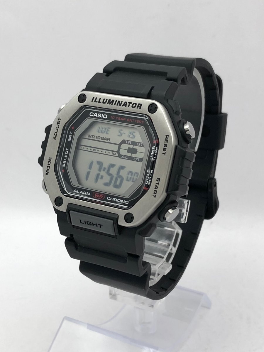 CASIO/カシオ/MWD-110H/ALARM CHRONO/ILLUMINATOR/10 YEAR BATTERY/10BAR/クォーツ/メンズ腕時計/稼動品/ジャンク/T119_画像1