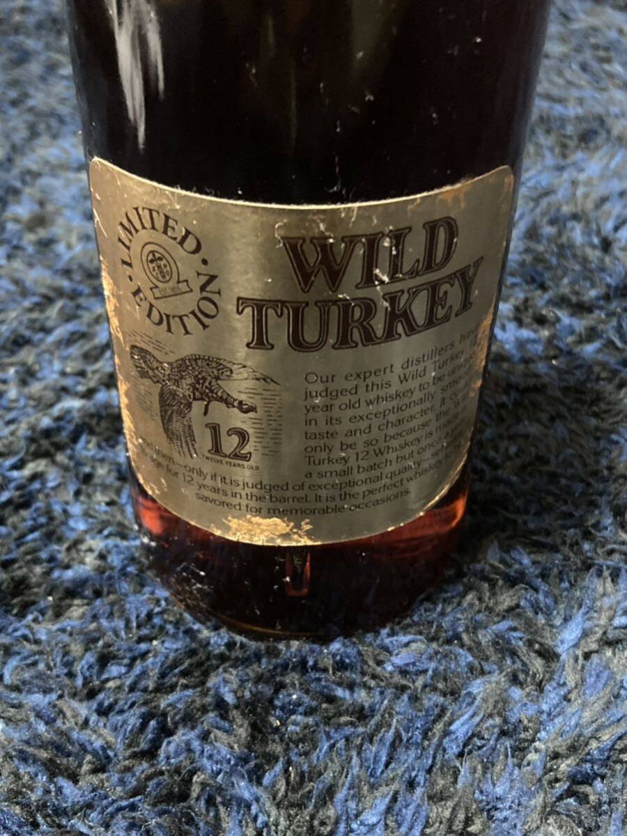 WILD TURKEY ワイルドターキー12年 101PROOF ゴールドラベル 750ml 101 PROOF 未開封 箱付き 