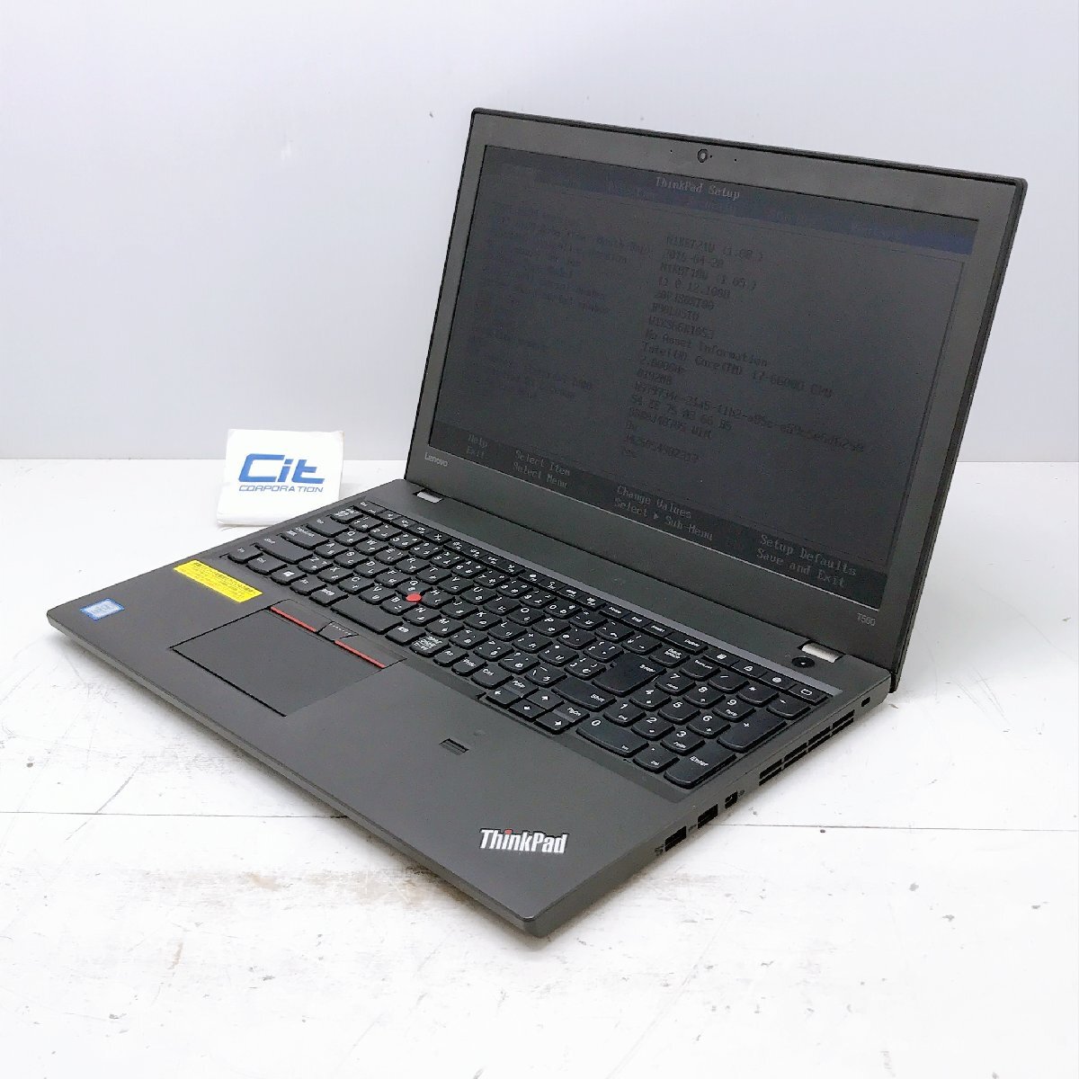 Lenovo Thinkpad T560 Core i7 6600U 2.6GHz 8GB 500GBGB 15.6 ジャンク扱い ノートパソコン H12399の画像1
