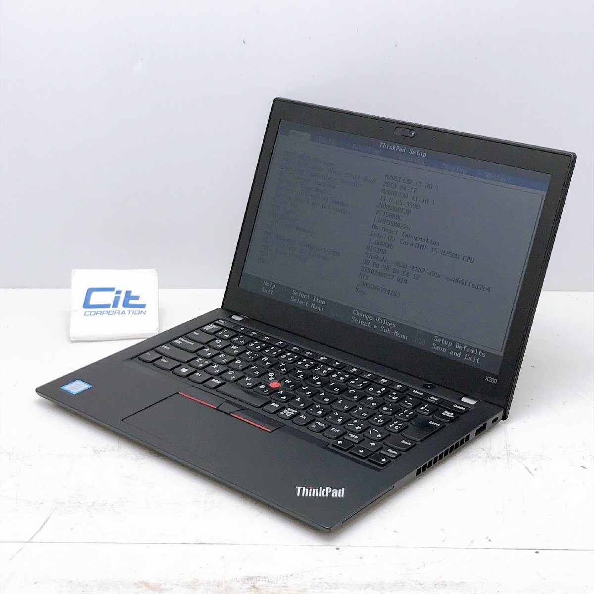 【月曜日13時台終了】Lenovo ThinkPad X280 Core i5 8250U 1.6GHz 8GB SSD256GB 12.5 ジャンク扱い ノートパソコン H12409_画像1