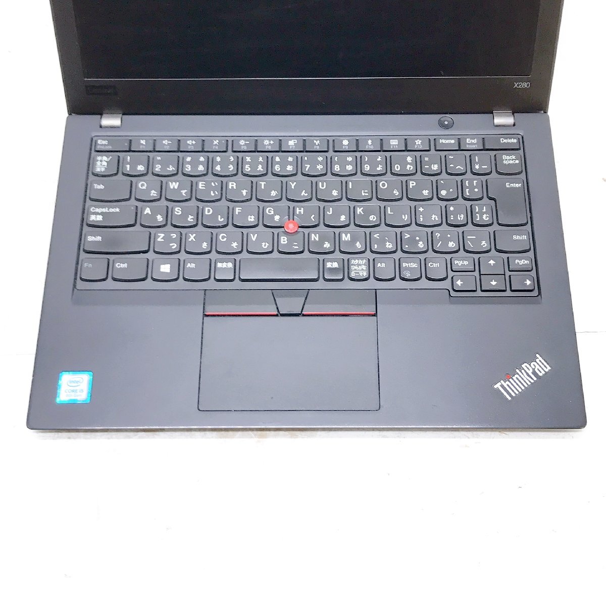 【月曜日13時台終了】Lenovo ThinkPad X280 Core i5 8250U 1.6GHz 8GB 12.5 液晶割れ ジャンク扱い ノートパソコン AC欠品 H12420_画像3