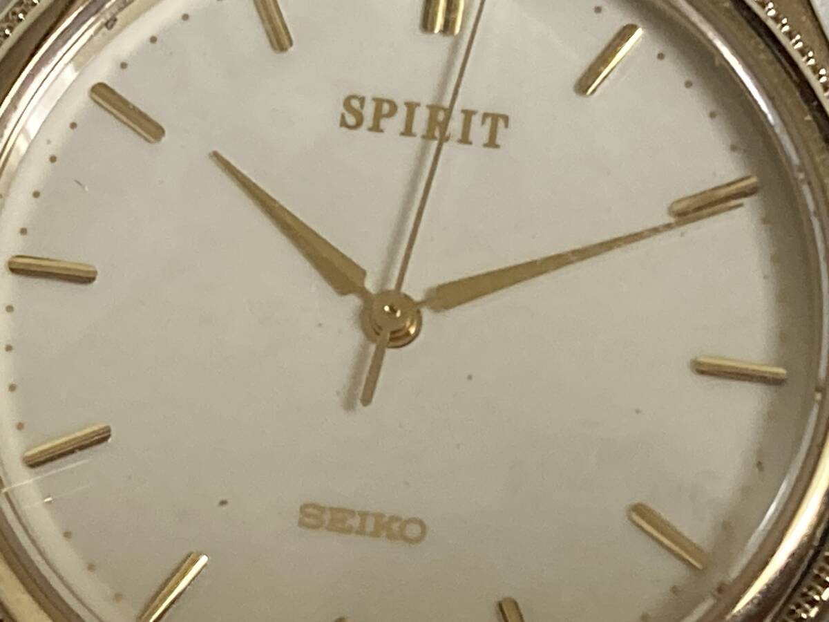 セイコー SPIRIT 8N41-6170 クォーツ メンズ腕時計 オリジナル尾錠_画像3