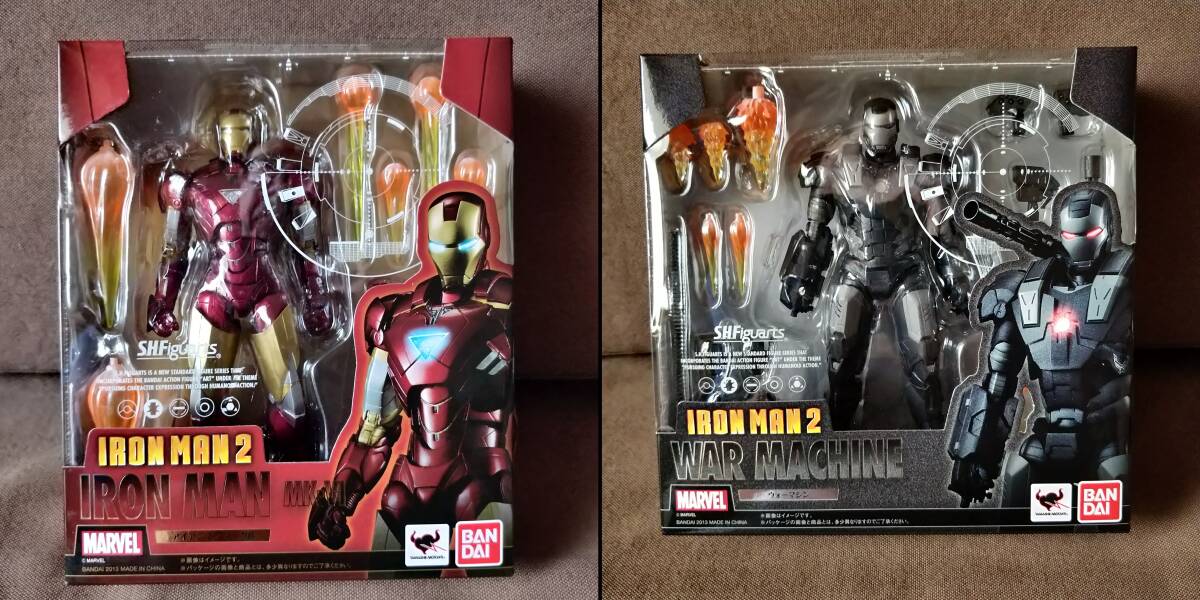  Bandai S.H.Figuarts IRON MAN 2 IRON MAN MK-VI Ironman Mark 6 WAR MACHINE War механизм нераспечатанный новый товар 2 body комплект 