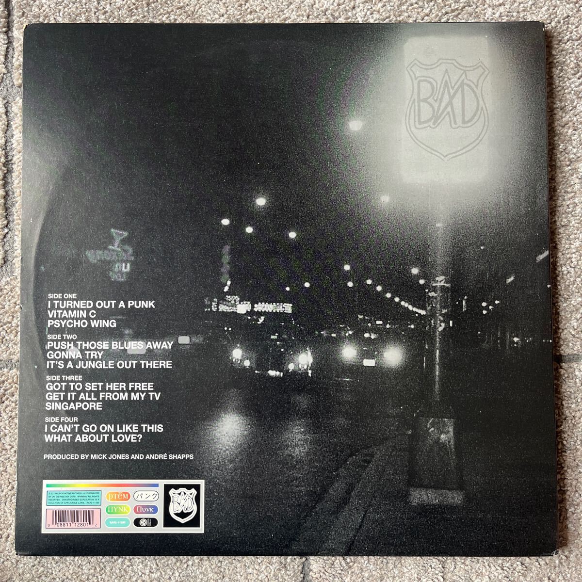 BIG AUDIO DYNAMITE / F-PUNK RADIOACTIVE 2LP Vinyl record CLASH MICK JONES DON LETS London punk Newwave 80’s US盤 の画像2
