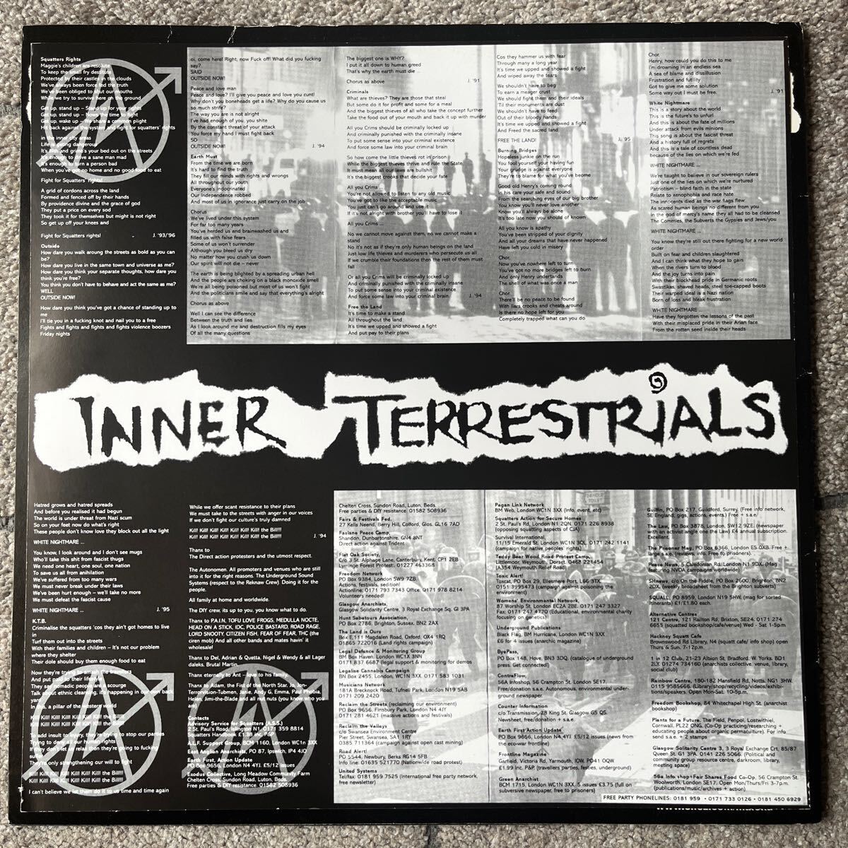 Inner Terrestrials/iT! Lodon Anarcho Dub / Reggae Punk 1st Album('97) Conflict UK イギリス _画像4