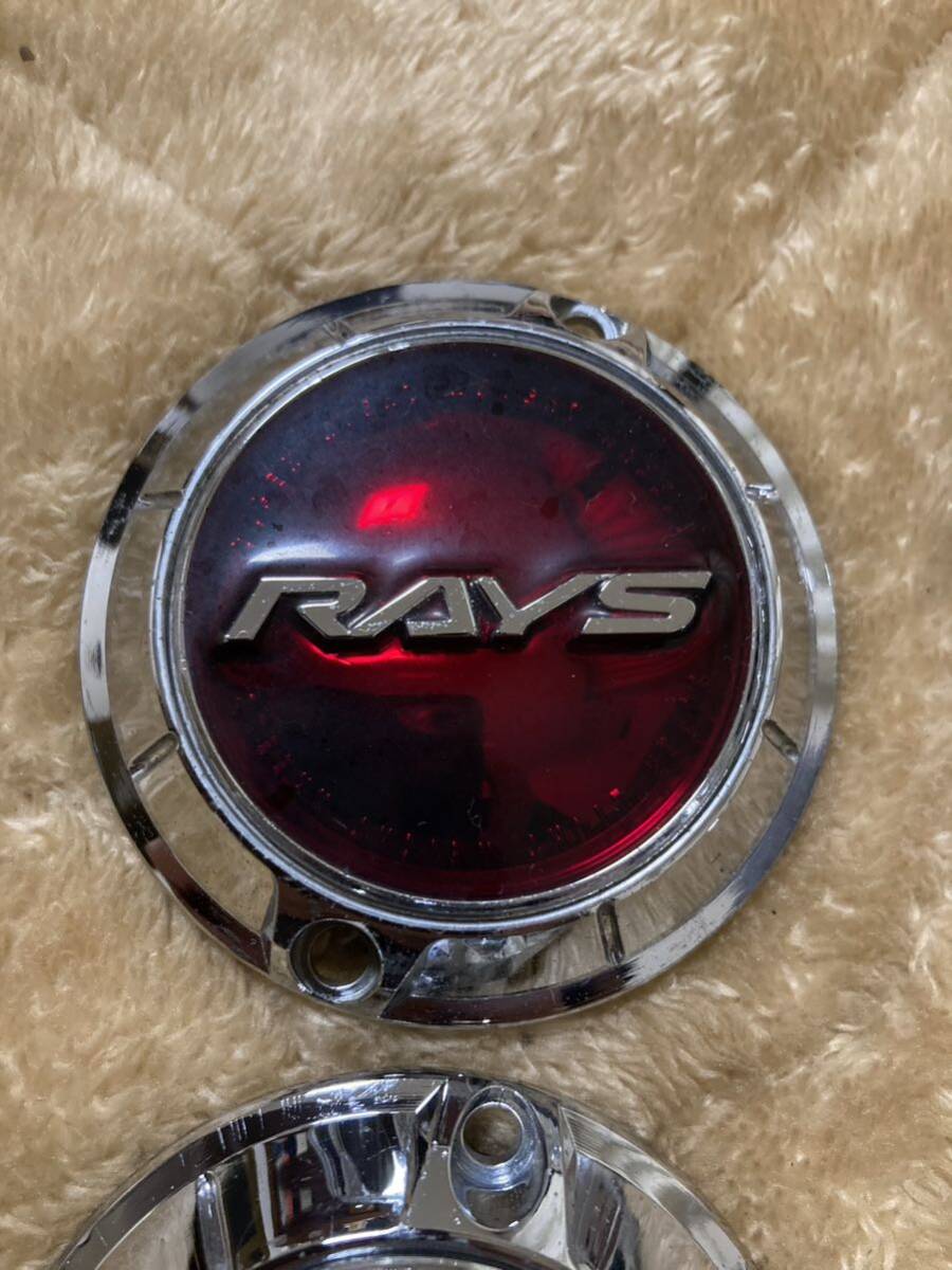 RAYS Rays колпаки Gram Light красный 4 шт. комплект снят с производства редкий красный б/у 