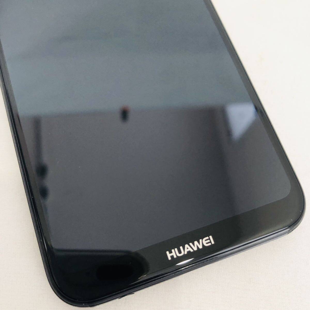 1円 初期化済み SIMフリー HUAWEI ファーウェイ ワイモバイル P20 lite ANE-LX2J ブラック 黒 アンドロイド ①_画像3