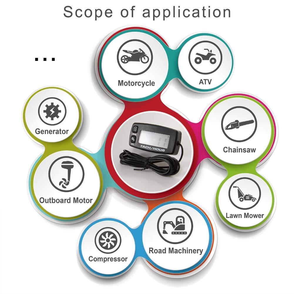  digital tachometer bike engine tachometer put on . easy seems to be . general purpose . high mower * snowblower etc.. industry for engine ., other two wheel 