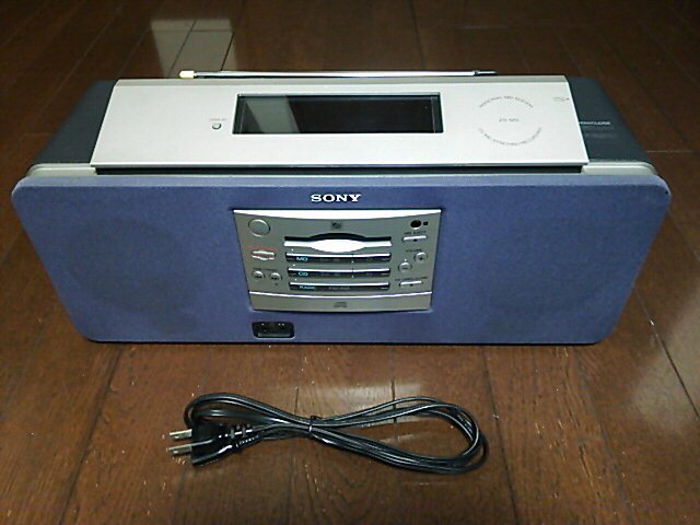  Sony SONY CD MD радио линия ввод проигрыватель панель ZS-M5 звук хороший 