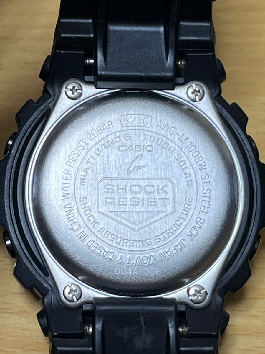 CASIO G-SHOCK 人気のAWG-シリーズ ガリッシュブラックモデル ソーラー電波腕時計♪