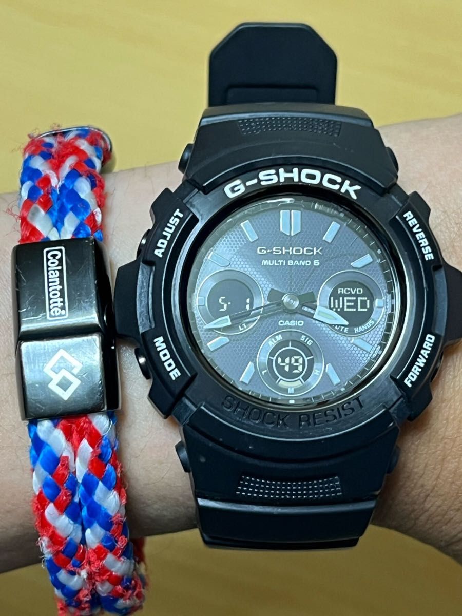 CASIO G-SHOCK 人気のAWG-シリーズ ガリッシュブラックモデル ソーラー電波腕時計♪