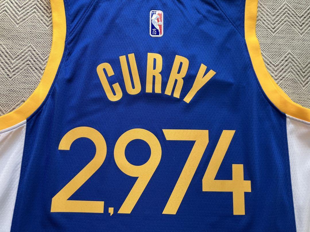 【未使用品】 NBA ステフィン・カリー CURRY　3P記録 記念 ユニフォーム　ジャージ　シャツ
