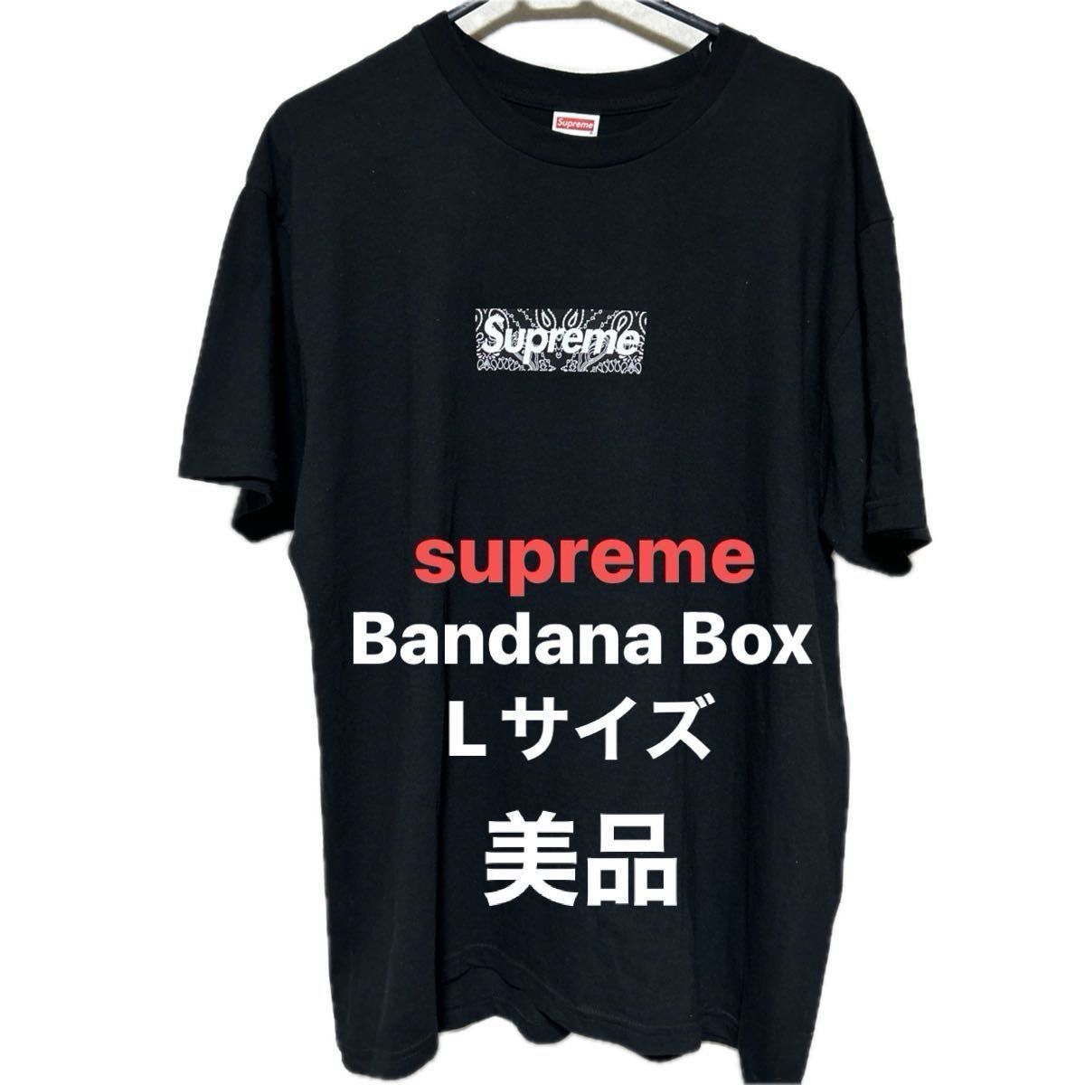 レアSUPREME シュプリーム 19AW Bandana Box Logo バンダナ ボックスロゴ 半袖Tシャツ　