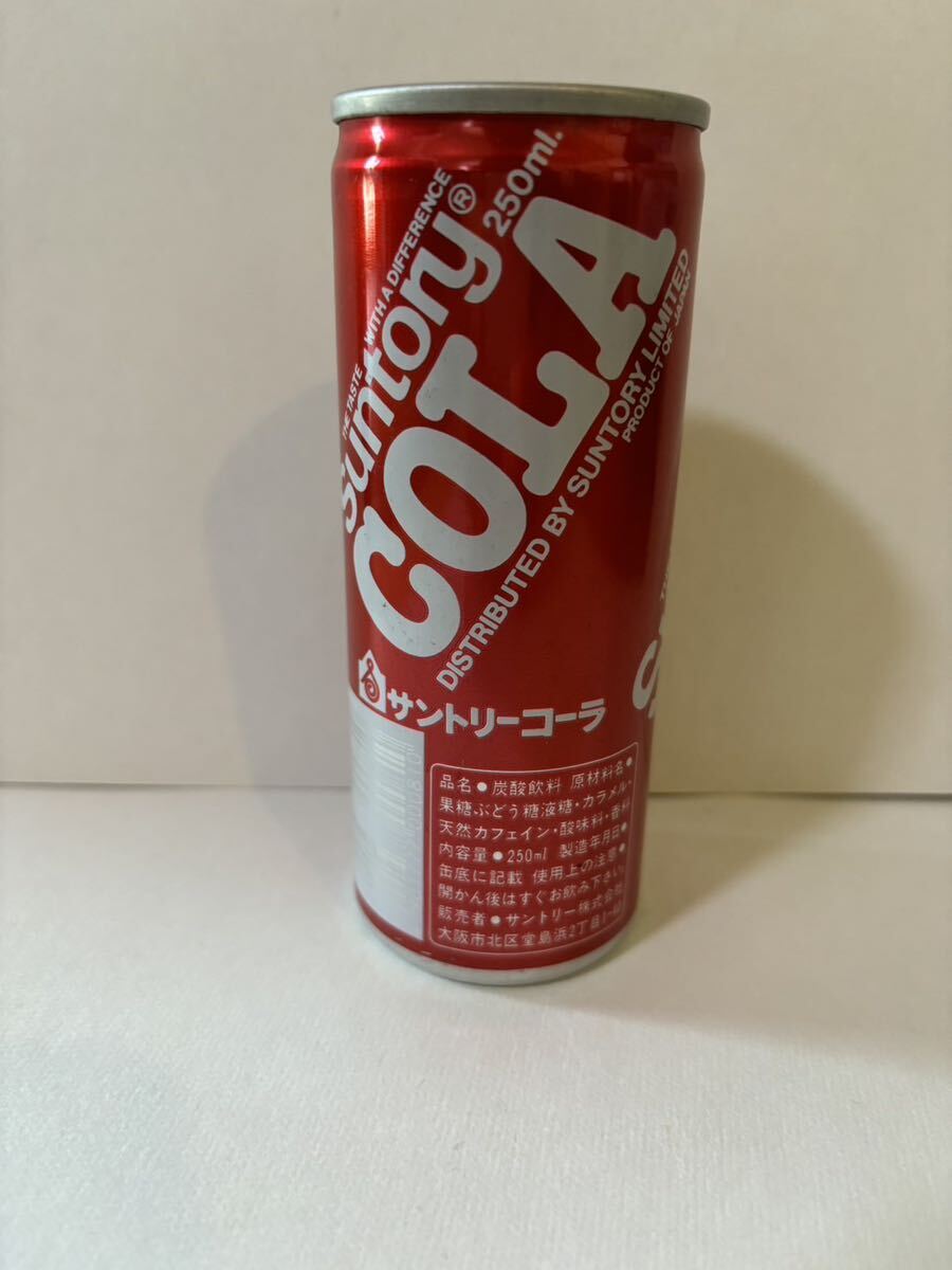  empty can Showa Retro Suntory Cola 1988 year manufacture retro can that time thing empty can old car yellowtail pie retro 