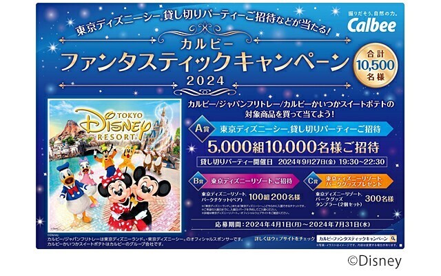 個数3 ハガキのみ 懸賞 応募 カルビーファンタスティックキャンペーン ハガキ5枚 TDL 東京ディズニー 貸し切りパーティー,チケット等当たる_画像1