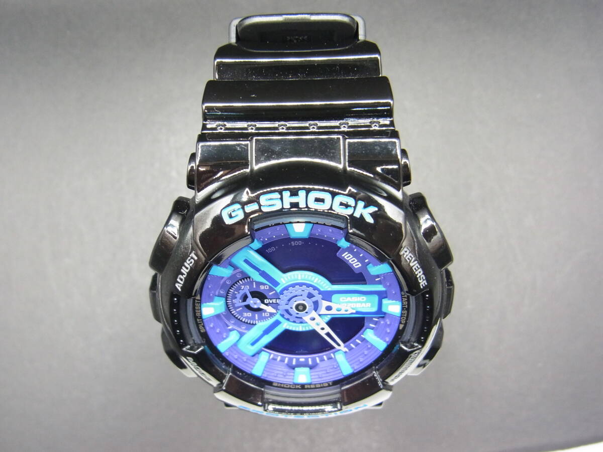  used wristwatch 404[CASIO]GA-110HC Hyper Colors hyper color z purple G-SHOCK G shock 