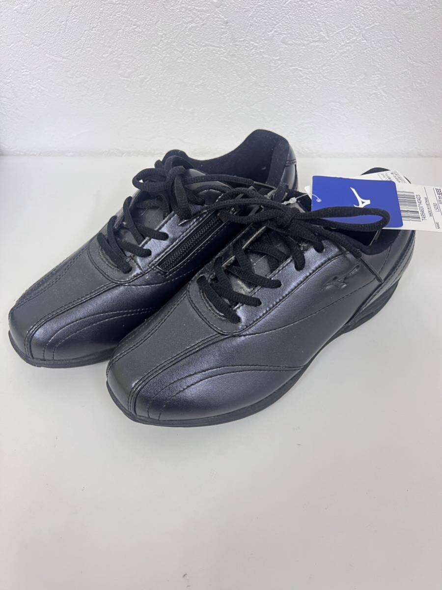 【mizuno スニーカー】ミズノスニーカー ウォーキング用 LS030 B1GL164808 SIZE 22.5 人工皮革 合成底 未使用品 箱無し_画像1