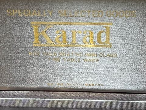 Karad K22 Gold gilding spoon 12 pcs set unused goods special case 