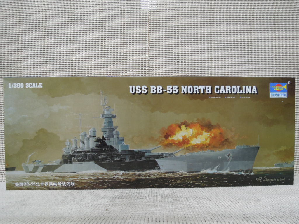 TRUMPETER 1/350 USS BB-55 NORTH CAROLINA_画像1